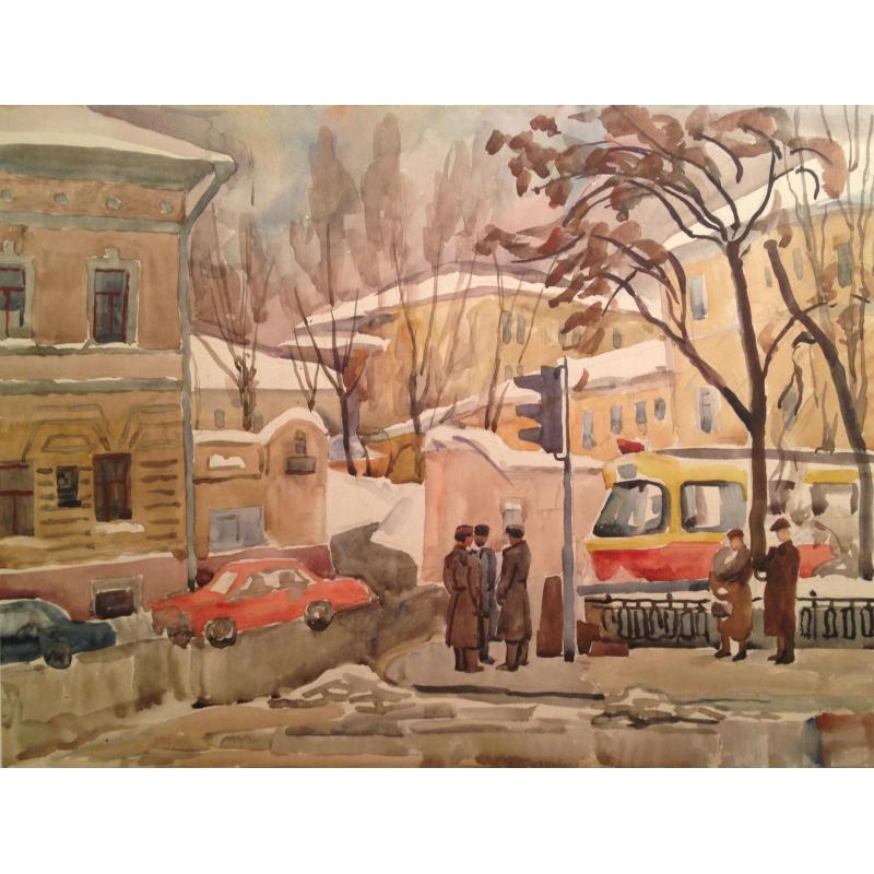 Пискарева А.Н. Москва. Калининский мост. Дом, где жил писатель Николай Дмитриевич Телешев