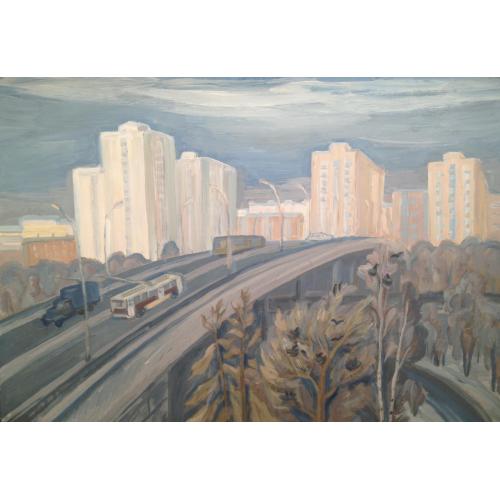 Пискарева А.Н. Москва. Новогиреево. Мост в Новогиреево