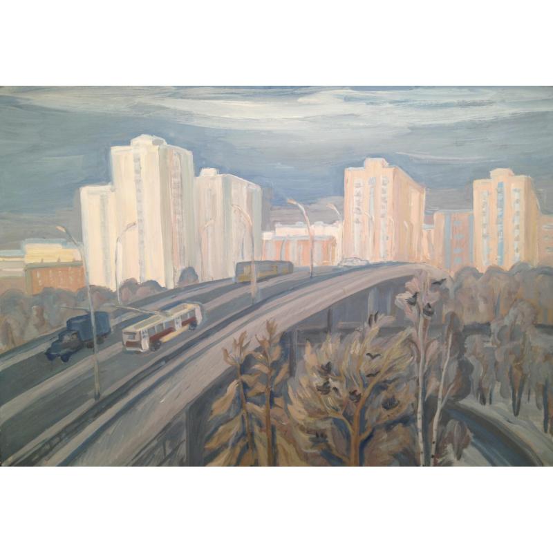 Пискарева А.Н. Москва. Новогиреево. Мост в Новогиреево