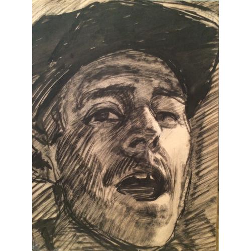 Витинг Н.И. Автопортрет с открытым ртом