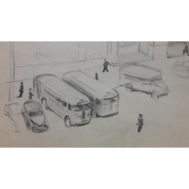Филимонов А.И. Город. Автобусы.