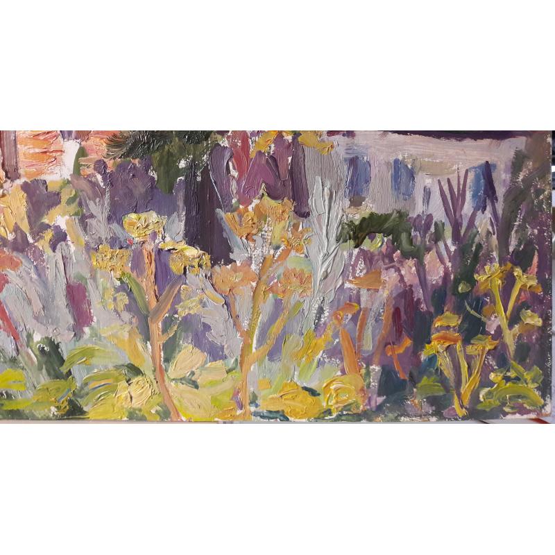 Юрьева Н.Б. Пейзаж со зданием и деревьями