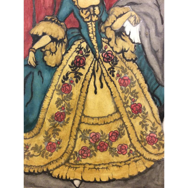 Неизвестный художник Дама и кавалер