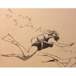 Мешков Е. А. Иллюстрация к серии книг Мир приключений (Альманах)