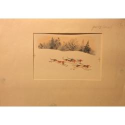 Мешков Е. А. Иллюстрация к книге С. Романовского Сон лисы