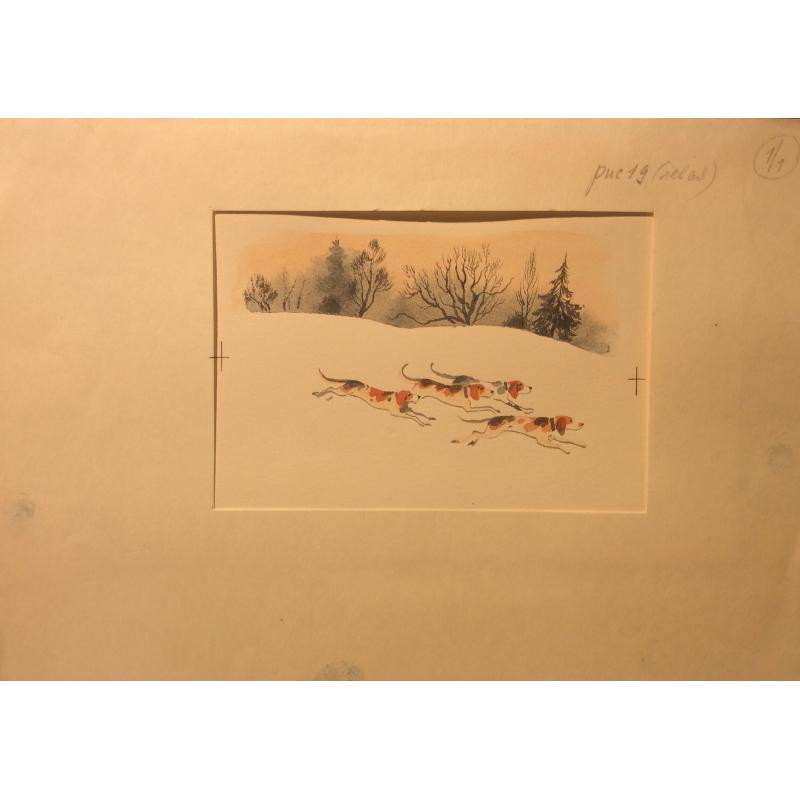 Мешков Е. А. Иллюстрация к книге С. Романовского Сон лисы