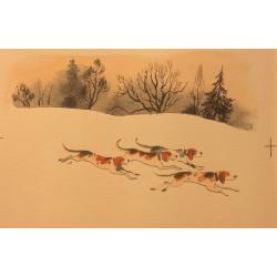 Мешков Е. А. Иллюстрация к книге С. Романовского Сон лисы