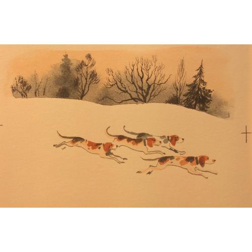 Мешков Е. А. Иллюстрация к книге С. Романовского Сон лисы