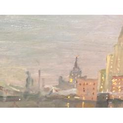 Кузнецов-Волжский М.А. Москва-река. Вечерние огни
