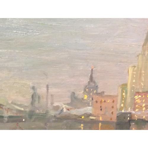 Кузнецов-Волжский М.А. Москва-река. Вечерние огни