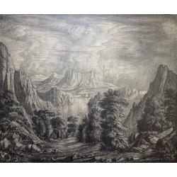 Богаевский К.Ф. Южная страна лист № 18 из альбома Автолитографии.20 рисунков,исполненных на камне автором