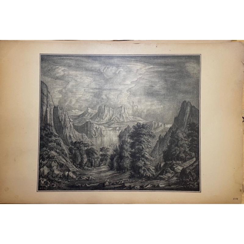 Богаевский К.Ф. Южная страна лист № 18 из альбома Автолитографии.20 рисунков,исполненных на камне автором