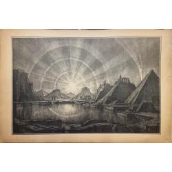 Богаевский К.Ф. Vanitasлист № 20 из альбома Автолитографии.20 рисунков,исполненных на камне автором 1922 г.