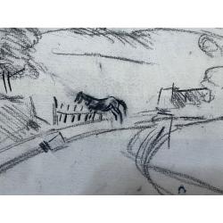 Кончаловский М.П.  Пейзаж с лошадкой