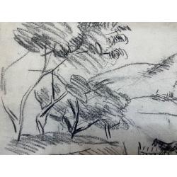 Кончаловский М.П.  Пейзаж с лошадкой