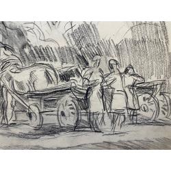 Кончаловский М.П. Готовят телеги