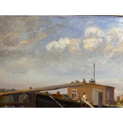 Кибардин Г.В. Погрузка на баржу