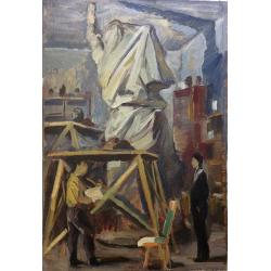 Перов А.П. В мастерской скульптура