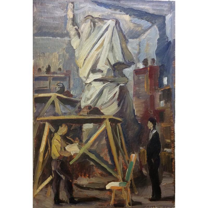 Перов А.П. В мастерской скульптура