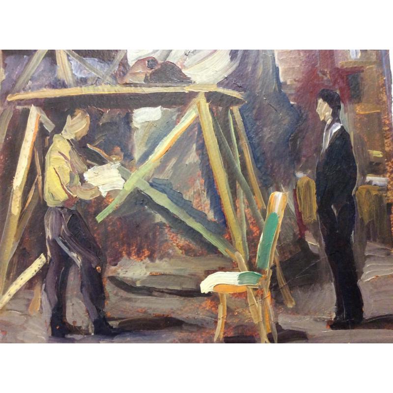 Перов А.П. В мастерской скульптура