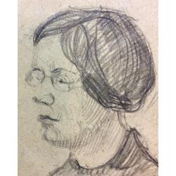 Попов Б. Н. Портрет женщины в очках