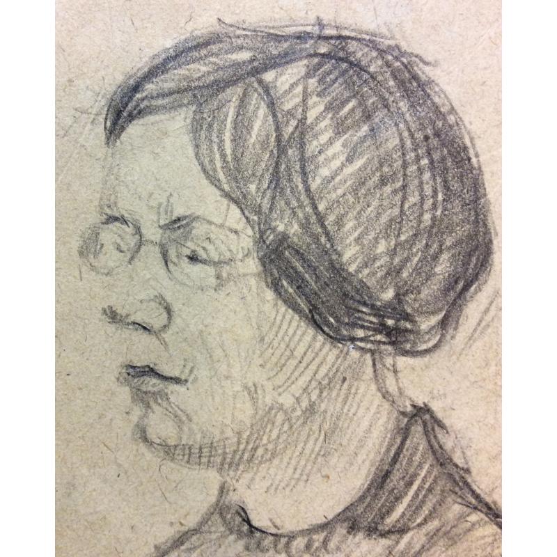 Попов Б. Н. Портрет женщины в очках