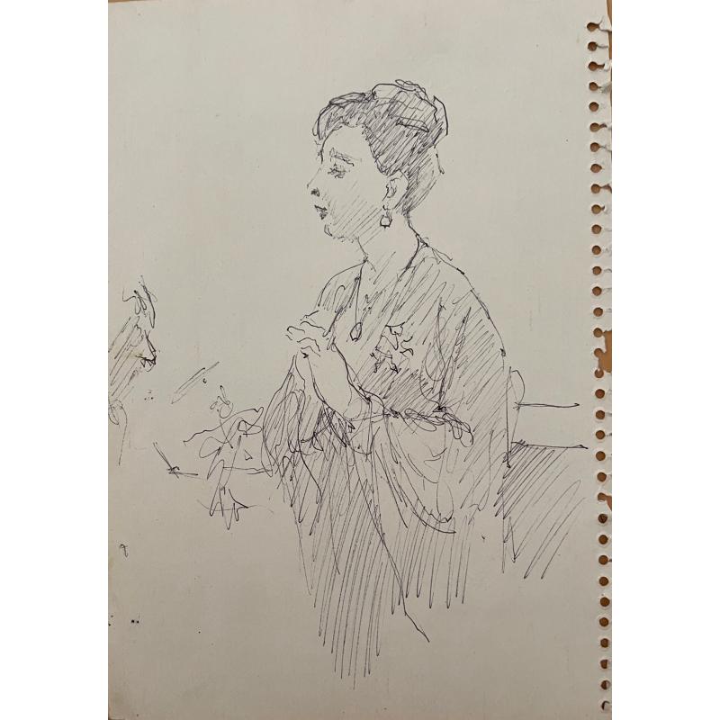 Крылов П. Н. Женский портрет в профиль