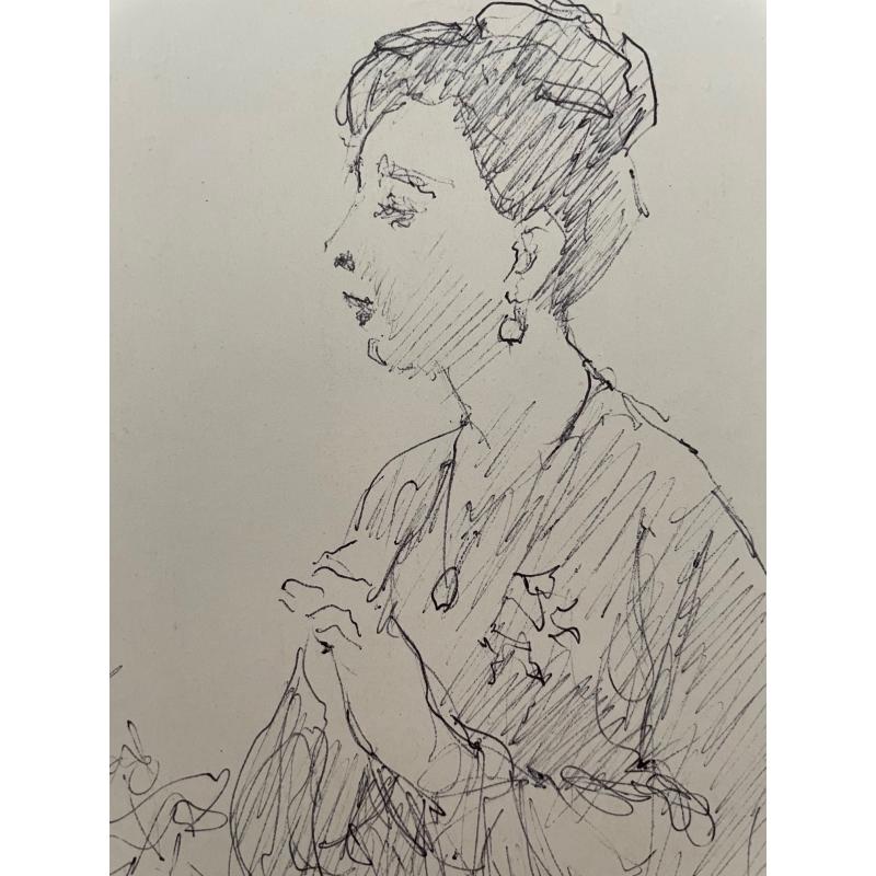 Крылов П. Н. Женский портрет в профиль