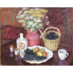 Дехтерева Т.А. Натюрморт с фруктами и цветами