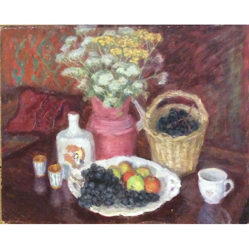 Дехтерева Т.А. Натюрморт с фруктами и цветами