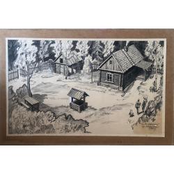 Пластинкин И.Н. Рисунок к кинокартине «Рысь возвращается»