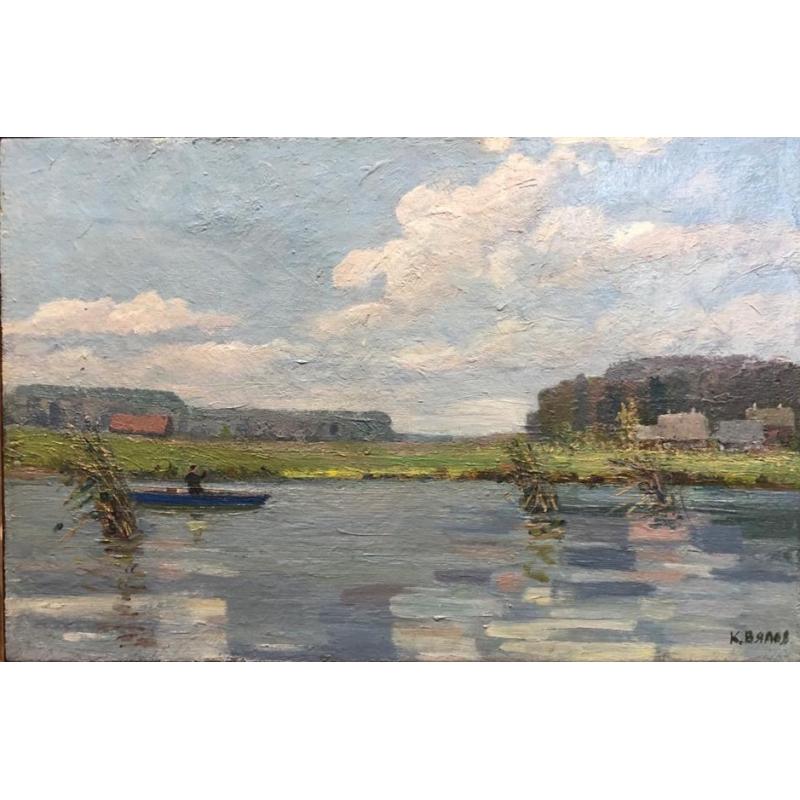 Вялов К.А. Пейзаж с озером.