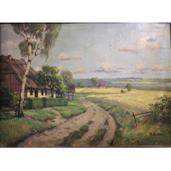 Неизвестный художник. A. Becker. Пейзаж