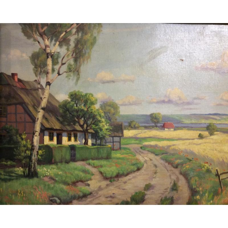 Неизвестный художник. A. Becker. Пейзаж