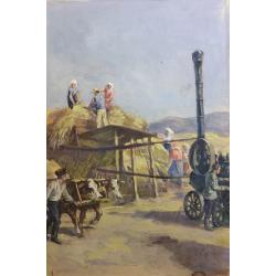 Ванециан А.В. Получение зерна, иллюстрация к роману С.П. Бабаевского Кавалер Золотой Звезды