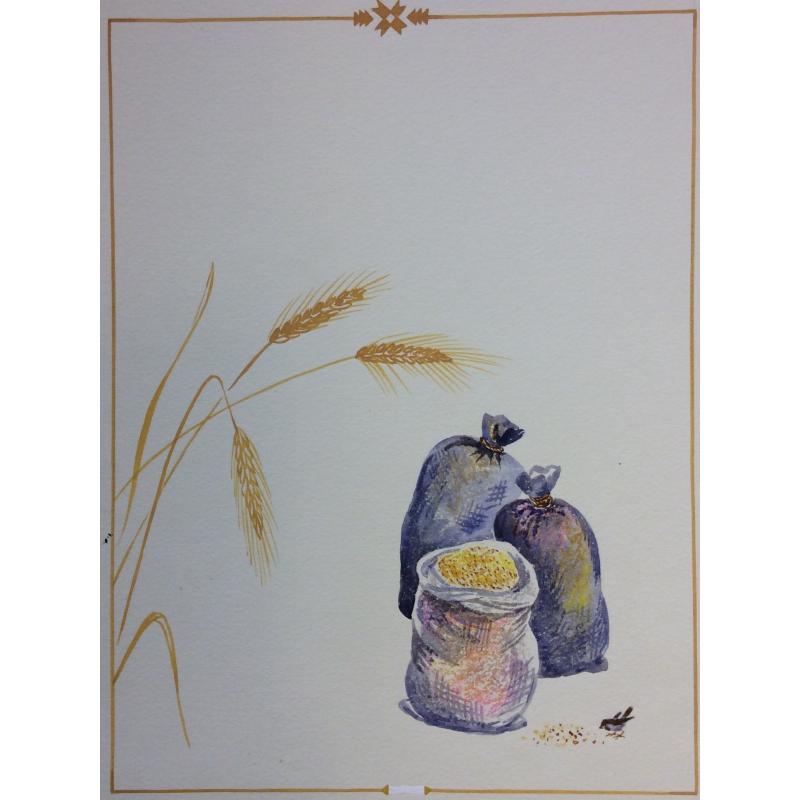 Зеброва Т.А. Иллюстрация к 23 странице детской книги Пляшет, пляшет Илемби Сарби Р.