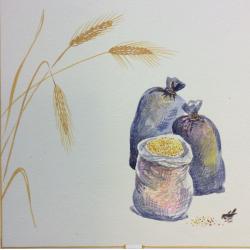 Зеброва Т.А. Иллюстрация к 23 странице детской книги Пляшет, пляшет Илемби Сарби Р.