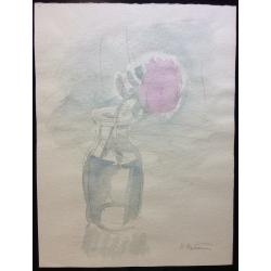 Витинг Н.И. Натюрморт с розовым цветком