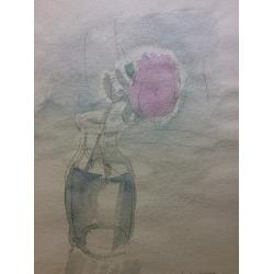 Витинг Н.И. Натюрморт с розовым цветком