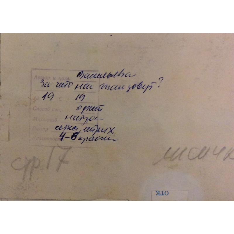 Аврутис Х.А. Иллюстрации к детской книге За что нас так зовут А.В. Васильевой, страницы 19 и 18