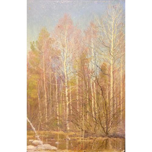 Кириков В.О. Лес в воде. Начало весны