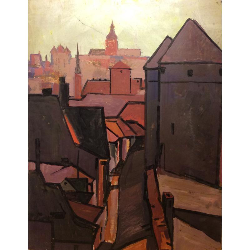 Бурмистров Б. А. Город. Крыши