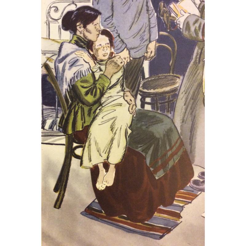 Лямин Н.В. Арест рабочего,участника забастовки, рисунок 2 из подборки-выставкиПро Великий Октябрь