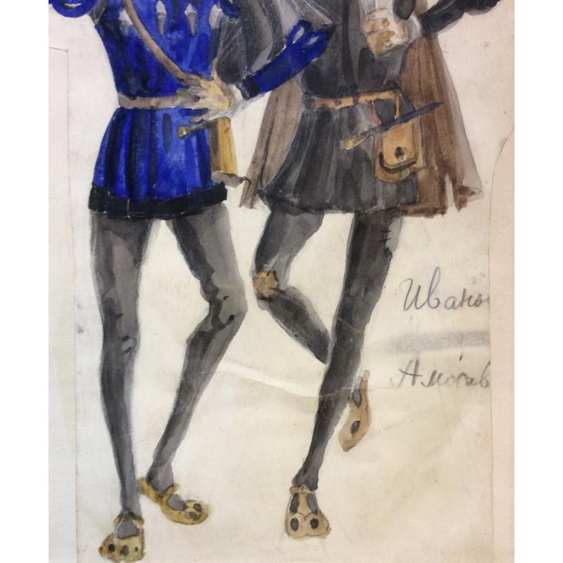 Мазанов А. М. Эскиз костюмов к балету