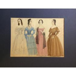 Мазанов А. М. Эскиз костюмов к спектаклю Овод