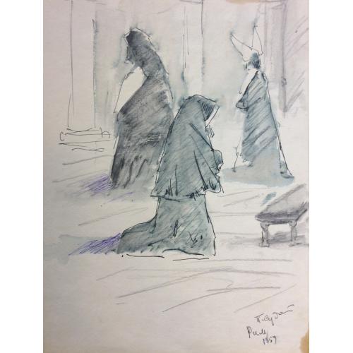 Судаков П. Ф. В соборе. Рим