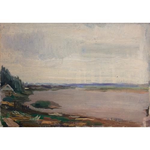 Кибардин Г. В. Домик на берегу озера