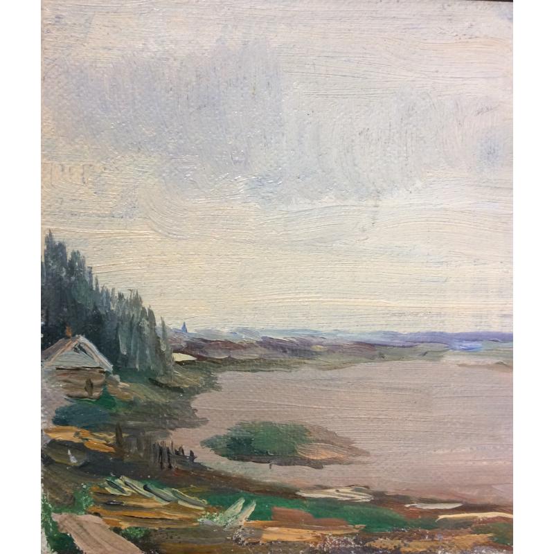 Кибардин Г. В. Домик на берегу озера