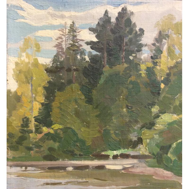 Маторин М. В. Лес около озера