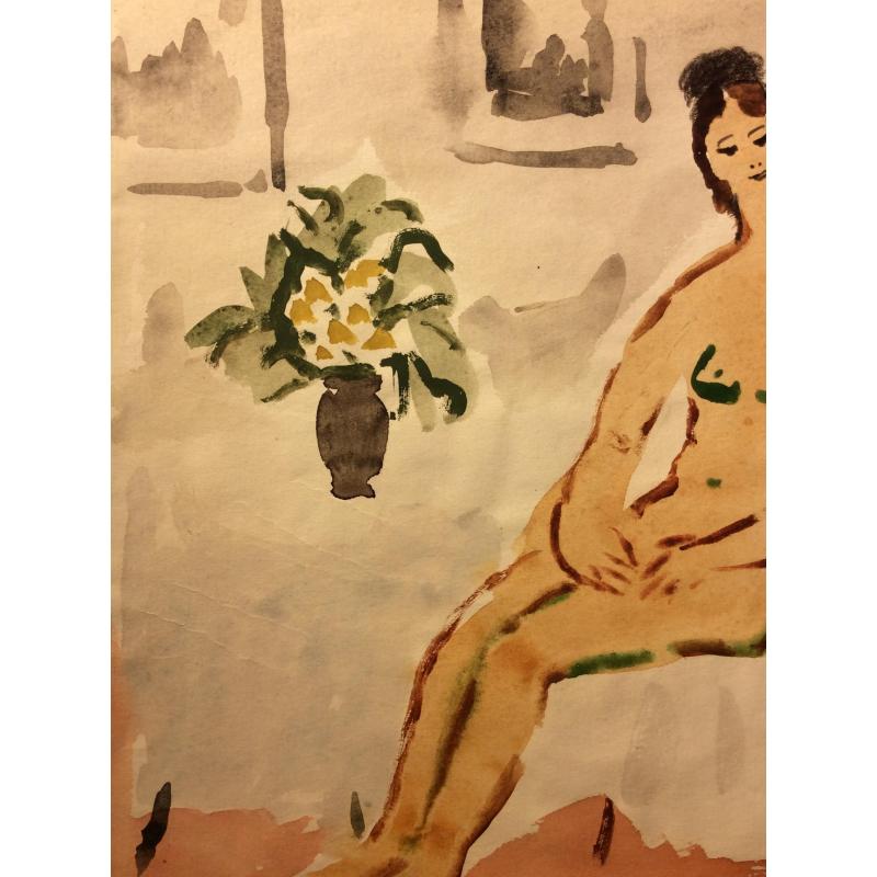 Ведерников А. С. Обнаженная и цветы